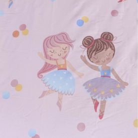 Lençol Solteiro Avulso Com Elástico Infantil Buona Fortuna - Bailarina