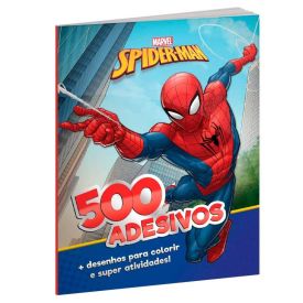Livro 500 Adesivos Marvel Homem-Aranha Culturama - 020090301