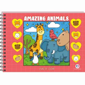 Livro Comfy Cozy Amazing Animals Ciranda Cultural - Para Colorir