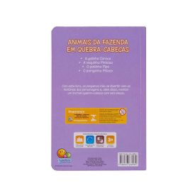 Livro Animais Da Fazenda A Vaquinha Pintosa - Quebra - Cabeça