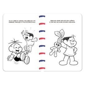 Livro com Disco para Ler e Colorir Turma da Mônica Culturama