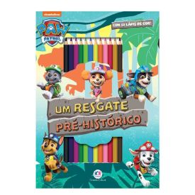 Livro De Colorir Patrulha Canina Ciranda Cultural - Um Resgate Pré Histórico