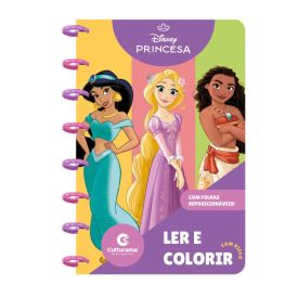 Livro para Ler e Colorir com Disco Disney Princesas Culturama