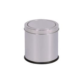 Lixeira Basculante Redonda Inox Mor - 3 Litros