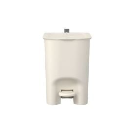 Lixeira Borboleta Com Pedal Coza 6 Litros - Bege