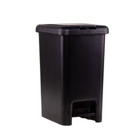 Lixeira Plástica com Pedal Havan Casa 10 Litros - Preto