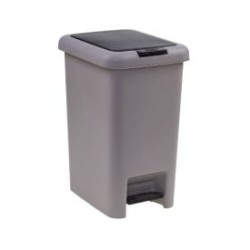 Lixeira Plástica com Pedal Havan Casa 10 Litros - Cinza