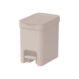 Lixeira Com Pedal Trium Ou 6 Litros - Bege