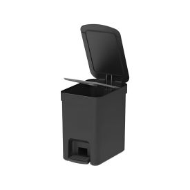 Lixeira Com Pedal Trium Ou 6 Litros - Preto