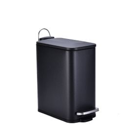 Lixeira Com Pedal Vertical Kaybee 5 Litros - Preto 