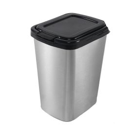 Lixeira Com Tampa De Plástico Label Arqplast 9L - Metalizada