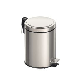 Lixeira Com Tampa E Pedal Brasil Tramontina 3 Litros - Aço Inox