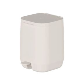 Lixeira de Pedal Aura 6 Litros Ou - Bege
