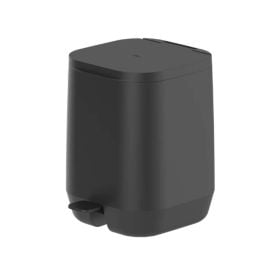 Lixeira de Pedal Aura 6 Litros Ou - Preto
