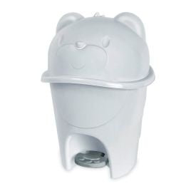 Lixeira Infantil 6,5 Litros Com Pedal Fofura Havan Baby - Cinza Granizo