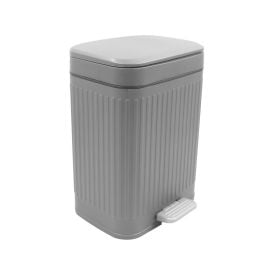 Lixeira Quadrada com Pedal Havan Casa 12 Litros - Cinza