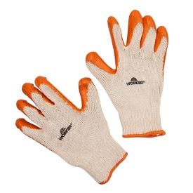 Luva de Malha Banhada Latex Worker Tamanho G - Laranja