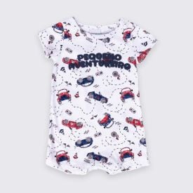 Macaquinho Bebê Menino Aventureiro Fakini Estampado