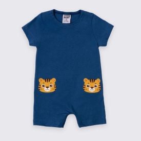 Macaquinho Bebê Menino Manga Curta Tigre Yoyo Baby