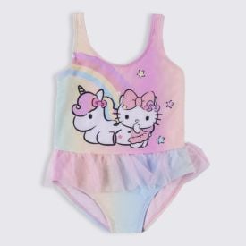 Maiô Infantil Hello Kitty 1 a 3 Anos Sanrio Rosa