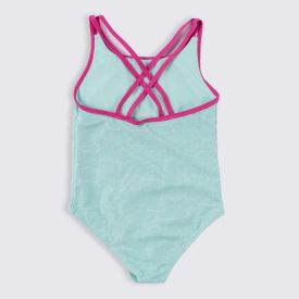 Maiô Infantil Hello Kitty 4 a 10 Anos Sanrio Verde Agua