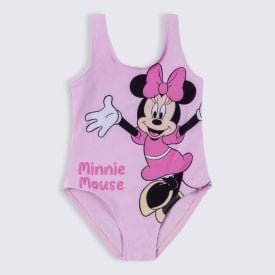 Maiô Infantil Minnie 1 a 3 Anos Disney Rosa