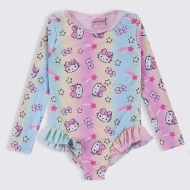 Maiô Infantil Hello Kitty 1 a 3 Anos Sanrio Rosa