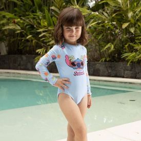 Maiô Infantil Stitch 4 a 10 Anos Disney