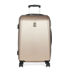 Mala De Viagem Média Abs 360° Geneva Luxcel - Champanhe