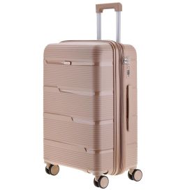 Mala de Viagem Média Giro 360° Plattinum 23Kg Tonin - Nude