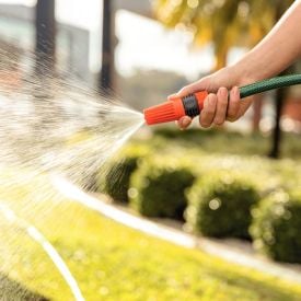 Mangueira 1/2" Flexível 25M Com Suporte Tramontina - Verde