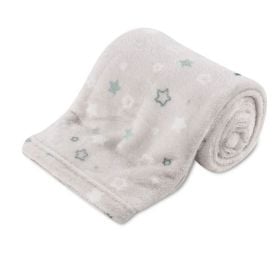 Manta De Bebê Microfibra 90X110 Cm Havan Baby 1 Pç - Estrelas Acqua