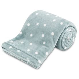 Manta De Bebe Microfibra 90X110 Cm Havan Baby 1 Pç - Poá Aqua