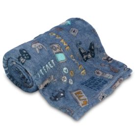Manta Infantil 100% Poliéster Encantos Havan Kids - Gaming Azul