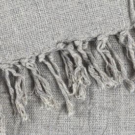 Manta Para Sofá Decorativa 1,40X1,90 M Monaco Havan Casa - Prata Mescla