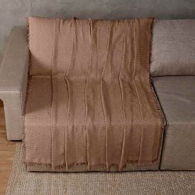 Manta para Sofá Decorativa 1,40X2,00 m Requinte Havan Casa - Marrom Claro