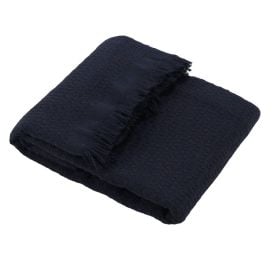 Manta para Sofá Decorativa 1,40X2,00 m Requinte Havan Casa - Azul Marinho