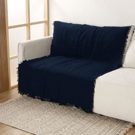 Manta para Sofá Decorativa 1,40X2,00 m Requinte Havan Casa - Azul Marinho