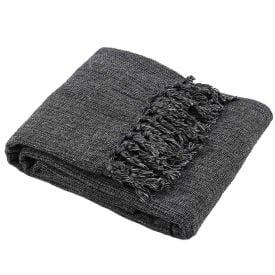 Manta para Sofá 1,80X2,30 m Mônaco Havan Casa - Preto Mescla