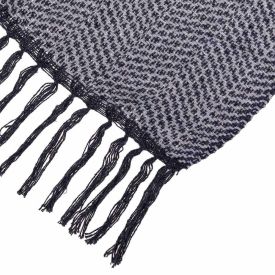 Manta para Sofá Rústica 1,20X1,50 m Havan Casa - Grafite Tramado