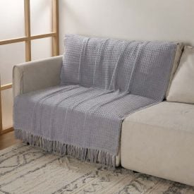 Manta para Sofá Valencia 1,20X1,50M Havan Casa - Cinza