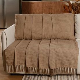 Manta para Sofá Valencia 1,20X1,50M Havan Casa - Taupe 