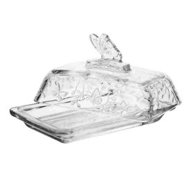 Manteigueira Com Tampa Borboletas Lyor - 18cm