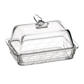 Manteigueira De Vidro Bee Hauskraft - 15cm