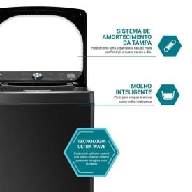 Máquina de Lavar  Philco 14 Kg PLR14B 12 Programas de Lavagem