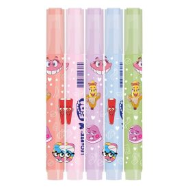 Marca-Texto Com Aroma Fini Leoarte - 5 Unidades