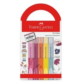 Marca Texto Grifpen Com Cheirinho Revigora E Energiza Faber Castell - 5 Unidades