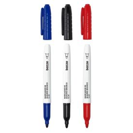 Marcador De Quadro Branco Slim Bazze - 3 Unidades 