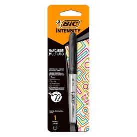 Marcador Multiuso Intensity Ponta Fina Preta Bic - 522189