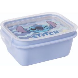 Pote De Marmita Stitch Com Trava Plasútil  - Azul